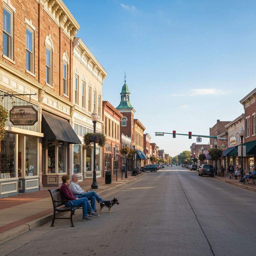 Brownsburg Indiana small town main street community - rental property guide